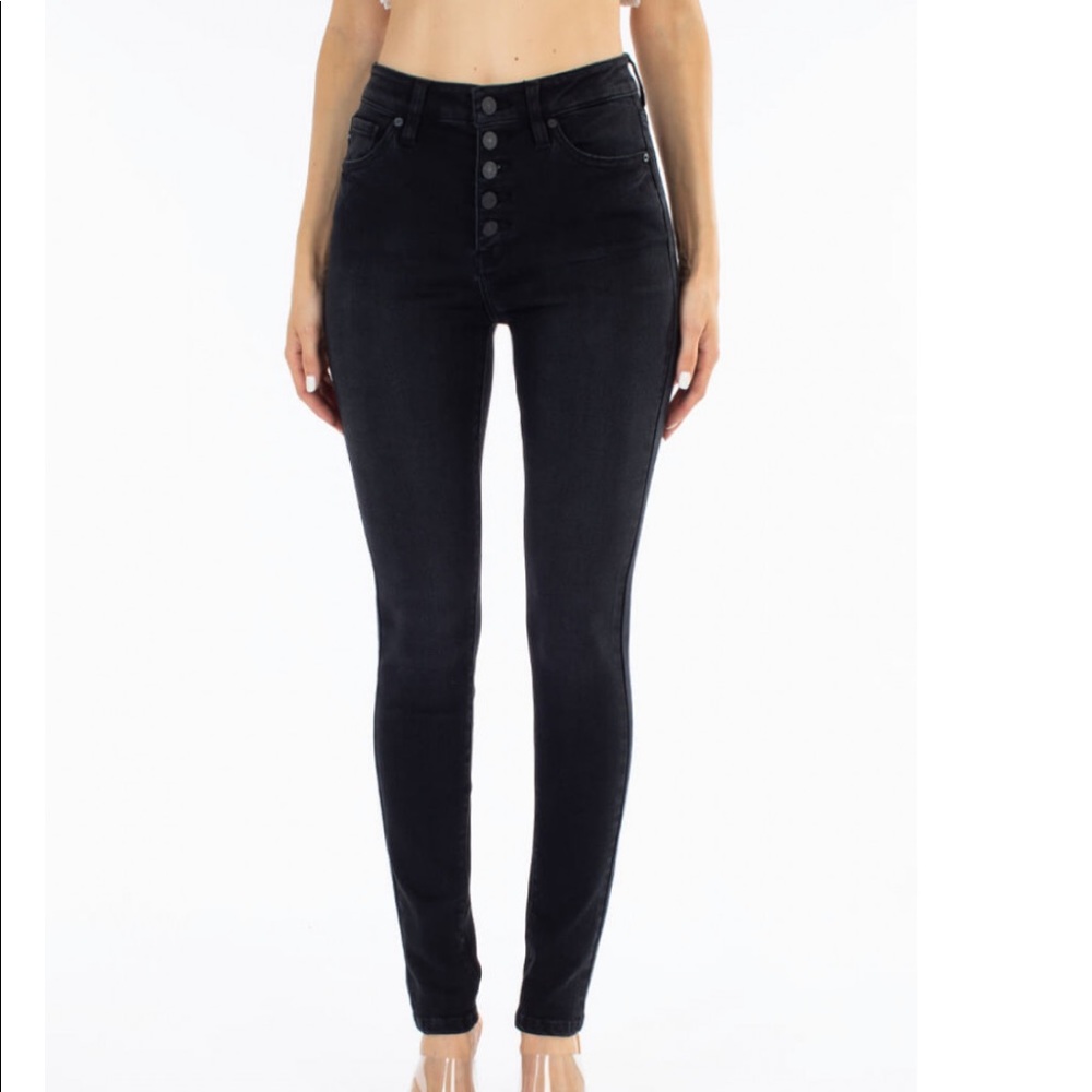 KanCan Black High Waisted Skinny Jeans